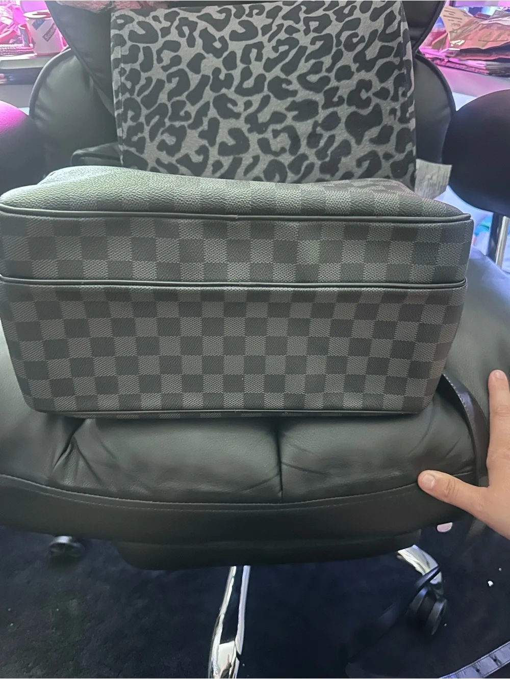 Louis Vuitton Damier Graphite Black Messenger Bag